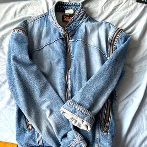 Wild and Lethal Jean Jacket size Large